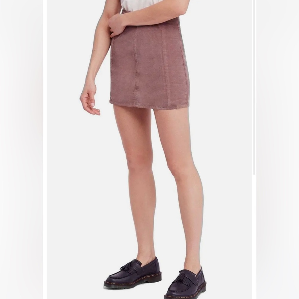 Free People Corduroy Mini Skirt